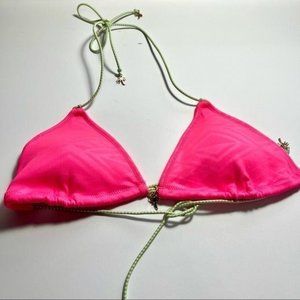 Victoria Secret Triangle Elastic Palm Bikini Top M